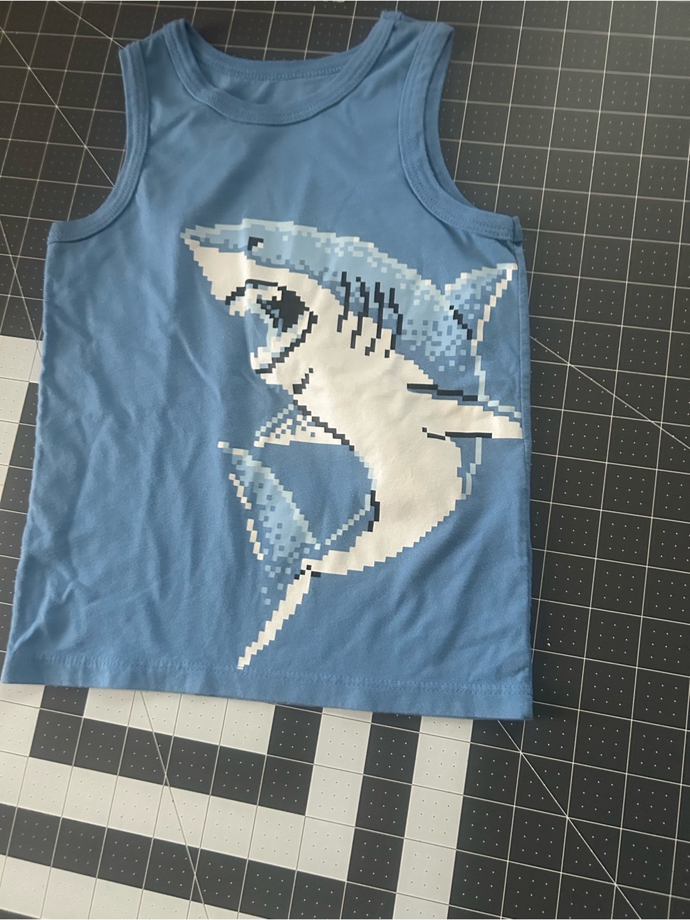 Garanimals Blue Pixel Shark Tank Top